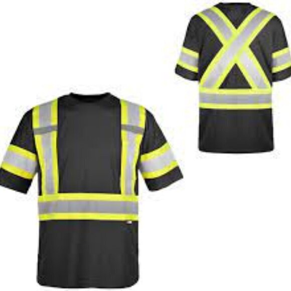 NEW COLOUR CHOICE Holmes Workwear High Visibility Safety T-Shirt | 2 Pack - Picture 1 of 4